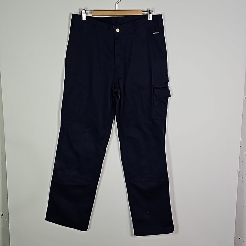 MASCOT blue 34x32 double front work pants